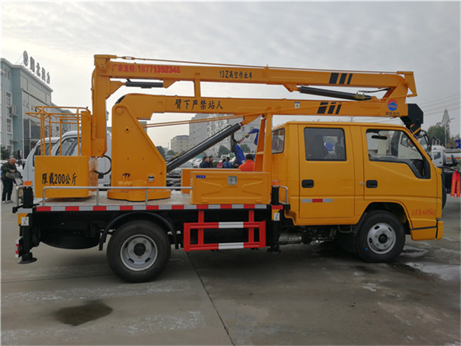 國六江鈴藍牌13米高空作業(yè)車