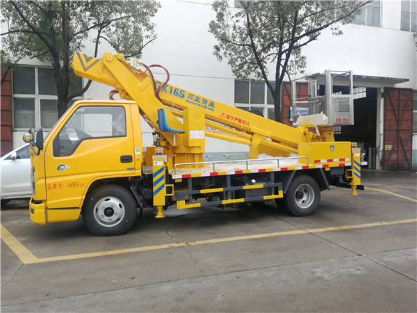 國(guó)六江鈴新款16米伸縮臂高空作業(yè)車(chē)-藍(lán)牌高空作業(yè)車(chē)